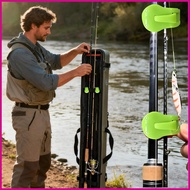 Fishing Rod Clips Holders Elastic Rack Organizer 4Piece Fishing Rod Holder for Bank Shore Pier Pool 