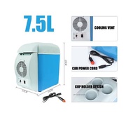 7.5 Liters Mini Car Refrigerator Portable Electronic Mini Ref for Cars COD