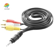 4.9ft 3.5mm plug to 3 RCA Male Adapter AV Extension Cable for TV VCD DVD