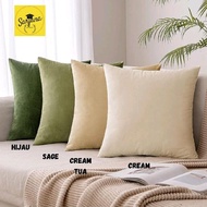 VFTD Premium Suede Sofa Cushion Cover 30X30 40X40 45X45 50X50 60X60 Complete Colors Cover