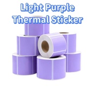 Light Purple Thermal barcode Sticker Paper For Xprinter Thermal Printer Waybill Sticker Marklife Pho
