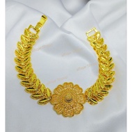 Xuping adult flower chain bracelet, 24k yellow rust-proof.B05