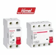 HIMEL 2 POLE RCCB SINGLE PHASE 2P ELCB 2P RCCB 25A 40A 63A 100A circuit breaker