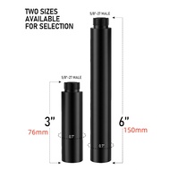 3-Inch & 6-Inch Mic Stand Extension Tube 5/8-27" Thread for Shure SM7B SM57, Aluminum Mic Extension 