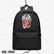 Tas Rolling stones ransel sekolah Sma/smp dll Tas sekolah band