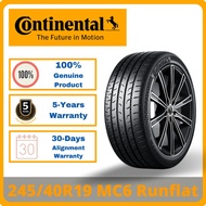 245/40R19 Continental MC6 Runflat *Year 2020/2021