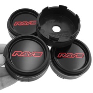 Huiyisunny 4PCS New 61mm RAYS Volk Racing Rays Cap CE28 TE37 RE30 ZE40 Sport Rim Wheel Caps