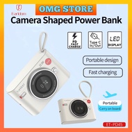 Earldom ET-PD45 Mini Power Bank With Dual Cable iP & TypeC PD 22.5W Fast Charging 10000mAh Powerbank