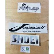 Sticker Shoei j-force 2 cutting copy ORIGINAL