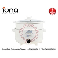 Iona 1.5L | 3.0L (Non Stick Ceramic Coated) Multi Purpose Cooker with Steamer GLMC1815 | GLMC1832 [One Year Warranty]