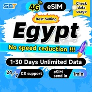 Wefly Egypt eSIM 1-15 Days Unlimited Data eSIM Egypt SIM Card 4G High speed Support eSIM