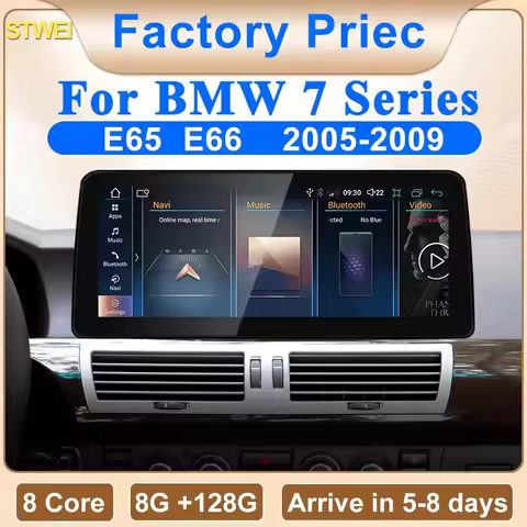 STWEI New ID8 12.3inch Wireless Android AUTO Carplay Intelligent System Car Video Players For BMW 7 