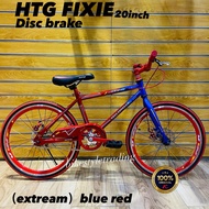 HTG FIXIE 20inch/Basikal budak7-9tahun/Fixie/Fixed/Basikal kanak-kanak/kids bicycle/Basikal murah/ch