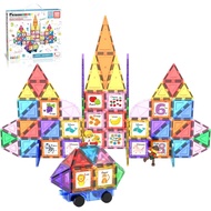 PicassoTiles Magnetic Building Tile Blocks 121 pcs (PT121)