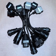 【BBI】-Full Set 8 Pcs Truck Converter Male to Female OBD2 Auto Connector Extension Cable OBD2 Diagnos