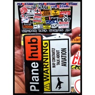 Aviation suitcase sticker / aviation sticker / plane sticker pack / flight attribute sticker pack / 