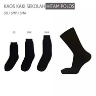 HITAM School socks / plain black socks / elementary school black socks / middle school black socks /