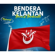 Bendera Kelantan bendera bahan kualiti terbaik - 2 x 4 feet