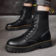 KY/16 Couple Socks Dr. Martens Boots Fleece-lined Big Head Mid-Top Martin Boots Dr. Martens Boots British Casual Retro T