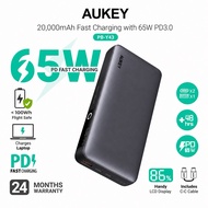 Aukey PB-Y43/PB-Y37 65W 20000mAh Laptop Power Bank with Digital Display/No Digital Display PD3.0 (24