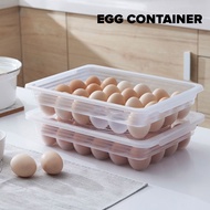 34 Grid Egg Storage Tray Plastic Space Saver Refrigerator Food Organizer Box Container Lid