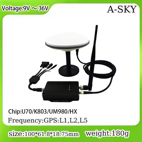 K803/UM980/U70 GPS GNSS RTK Module Receiver Base Rover Antenna Radio Survey Auto Pilot Pilot System 