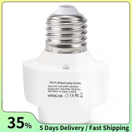 Smart WiFi Bulb Socket E26 E27 Wireless Light Bulb Adapter, 2.4G Remote Control Lamp Base Holder,  A