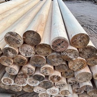 Outdoor Preservative Wood Cylindrical Carbonization Ancient Building House Liang Solid Wood Cylindri