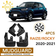 4PCS Mudflap for Toyota Raize Rocky 2020-2021 Fender Mud Flaps Guard Splash Flap Mudguard Accessories