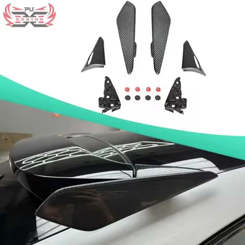 GT Style Dry Carbon Fiber Rear Roof Spoiler For Porsche Cayenne Coupe 9Y0 9YA 2018-Up Turbo Rear Win