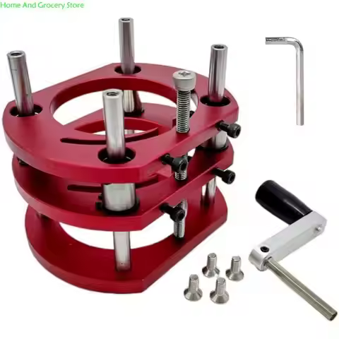 0XXA Aluminum Alloy Router Lift Base Router Table Base For 64-65mm Machines Steel Support Precise Wo