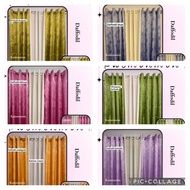 daffodil satin curtain 3in1set 5ft,6ft, standard,7ft,8ft