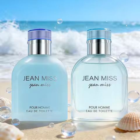 Light Blue Intense for Men By JEAN MISS, 100ml A Burst of Intense Freshness & Long Lasting Scent, Ea
