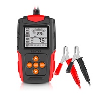 รถรถจักรยานยนต์เครื่องทดสอบแบตเตอรี่ดิจิตอล 12V 24V SOH SOC CCA IR การวัดสําหรับรถบรรทุกแบตเตอรี่เคร