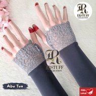 HANDSOCK BRUKAT JEMPOL RENDA CANTIK / MANSET WALIMAH WEDDING / MANSET MUSLIMAH