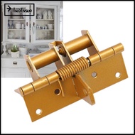 LUOLVUO Self Closing Door Hinge, yellow Automatic Closing Spring Loaded Hinge, Multifunctional 4 Inc