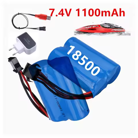 7.4V 1100mAh 18500 Li-ion Battery SM-4P For UDI R/C UDI001 HQ960 HJ808 HJ813 HJ815 Remote Control Hi