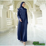 GRAC3COLL FASHION MUSLIM JA06 - BINTARI BUSUI GAMIS SIZE L & XL GAMIS/ BIG SIZE MUSLIM MAXI LONG DRE