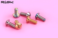 2Pcs TI M5x12mm Titanium Ti Bottle Holder Bolt Bike Bicycle Water Bottle Cage Screw for MTB bike