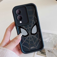 Case For VIVO Y17S Y36i G2 Y28 5G Phone Spider Web Silicone Soft Shell Shockproof