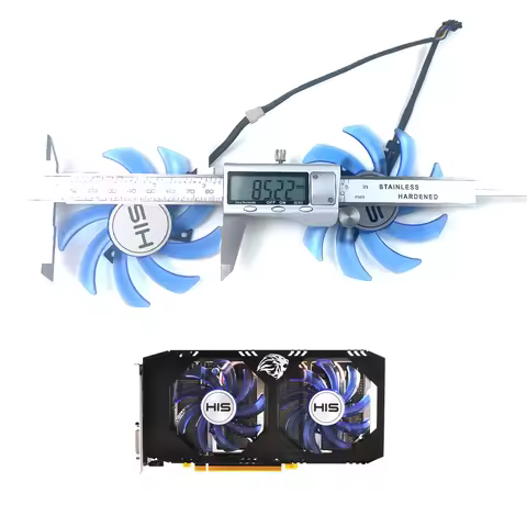 Brand new 85MM 4PIN RX 470 480 GPU fan For HIS RX 480 IceQ X² OC 8GB RX 470 IceQ X² Turbo RX470 grap