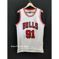 Embroidery Chicago Bulls #91 Dennis Rodman Basketball Jersey