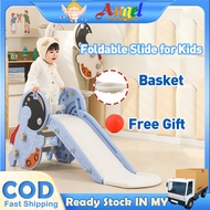 3 in 1 Foldable Slide for Kids Playground Kids Indoor Basket Gelongsor Kanak Kanak Gelongsor Set pla
