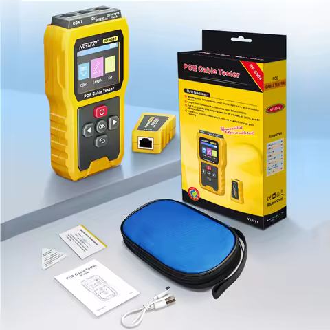 Noyafa NF-8504 Tester RJ45 LCD Network Cable Tester PoE Checker Inline Voltage Current Tester With C