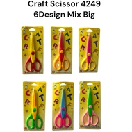 CRAFT SCISSOR 4249 6DESIGN MIX BIG ASSORTED