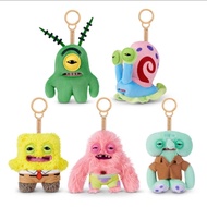 GANTUNGAN [100% ORIGINAL] FUGGLER X SPONGEBOB PLUSH KEYRING KEYCHAIN SQUIDWARD PLANKTON PATRICK GARY