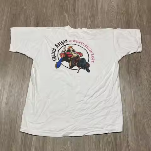 Captain Morgan T Shirt XL 90s 00s Adventure Taste Alcohol Promo