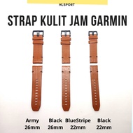 Garmin Genuine Leather Watch with Quick Connect Strap, Size 20 22 26 mm