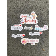 Wholesale 30-50 Banners Happy birthday, Happy birthday, cake decoration, gift basket