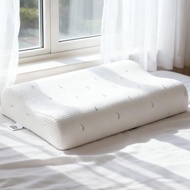 Firm Neck Pillow, Memory Foam Neck Support, White | Double 4 Inch/5 Inch (About 10.2cm) High Ergonom